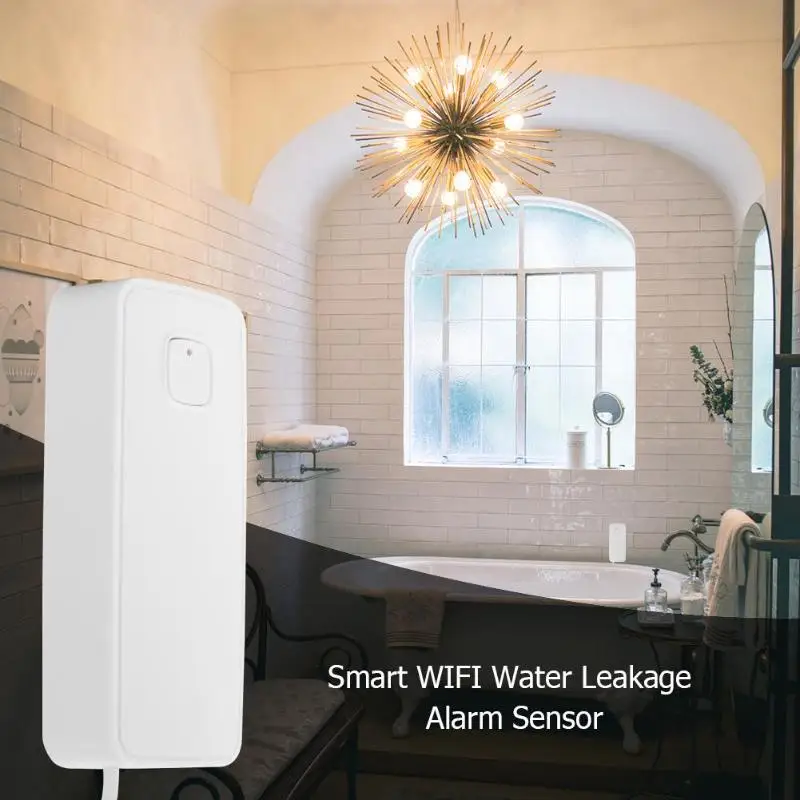 Умный wifi датчик утечки воды сенсор портативное измерительное устройство приложение уведомления Поддержка IFTTT безопасности дома