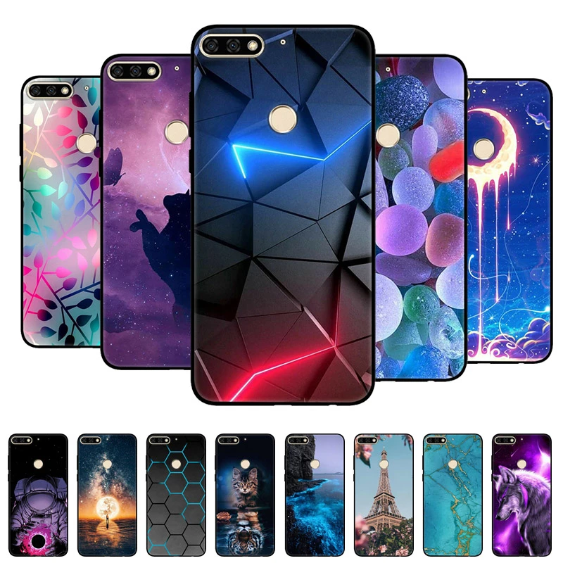 Case For Huawei Honor 7C Case  Soft Silicone Phone Cover For Huawei Honor 7C Aum-L41 TPU Cases Honor 7A Pro 5.7 7S 7C Pro Coque iphone waterproof bag