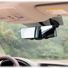 Uniwersalne HD lusterko wsteczne samochodu szerokokątne panoramiczne lusterko wsteczne Auto Reverse Back Parking Reference Baby 30cm tanie tanio NarzrIe CN (pochodzenie) ABS resin Lusterka wewnętrzne Rearview Mirror 0 3kg 6 5cminch HD Car Rear View Mirror 2021 2cminch