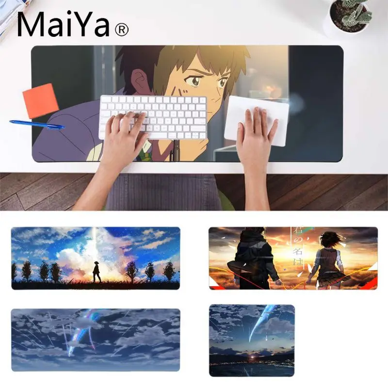 

MaiYa your name anime Customized laptop Gaming mouse pad Anti-Slip Durable Silicone Computermats