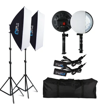 

Softbox Lighting Kit Photo Studio Light Professional Continuous Lighting 30W 2 LED Bulbs for Portrait Fashion Photography Video