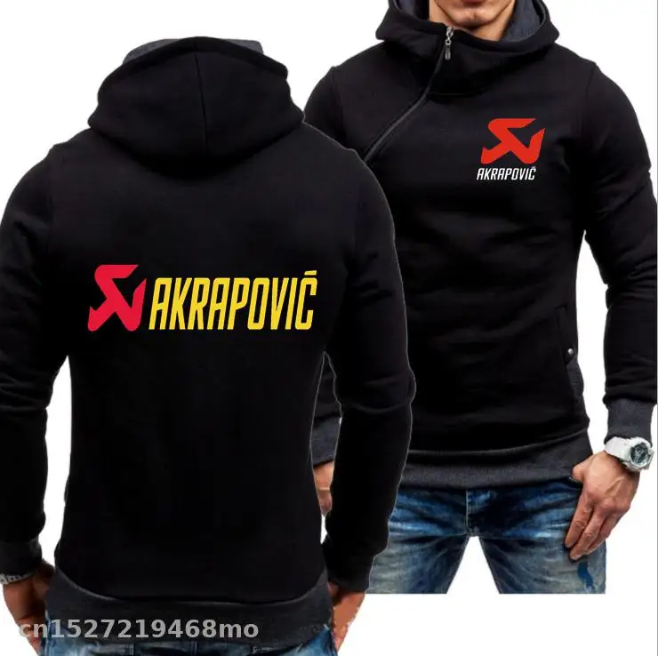 Мужская толстовка для мотогонок, Повседневная Толстовка akrapovic, толстовки для мальчиков, спортивные костюмы, толстовки с боковой молнией