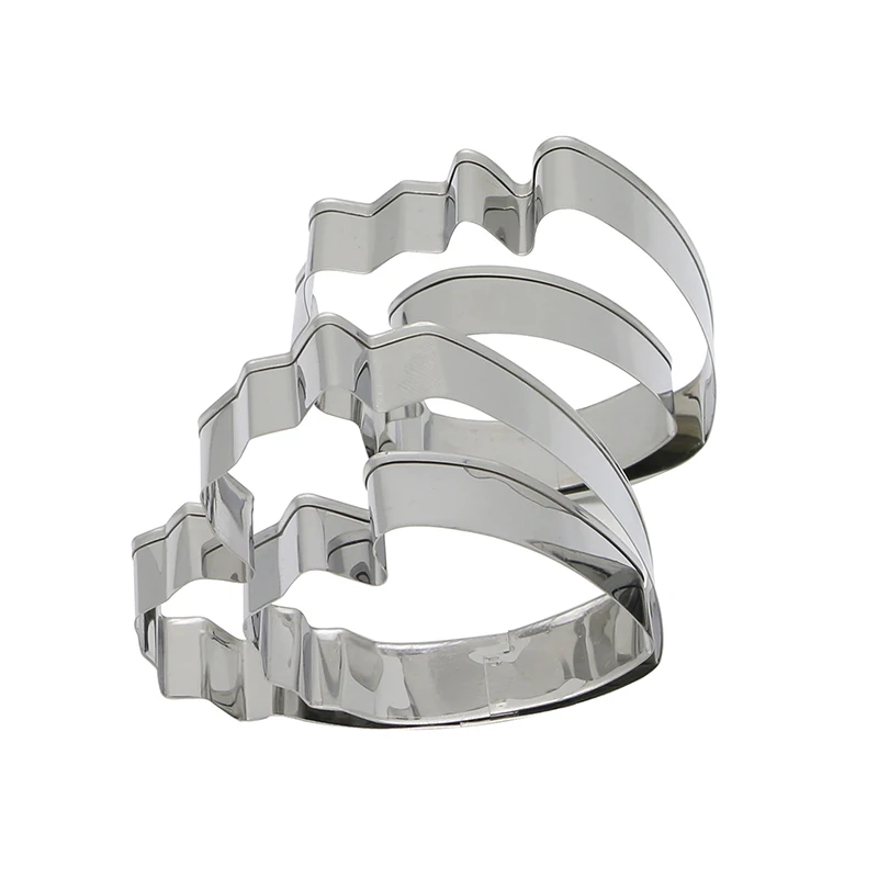 4pcs/set Stainless Steel Peony Flowers Petal Cookie Cutter Mold Pastry Mould Sugarcraft Cake Decorating Tool Cake Tool