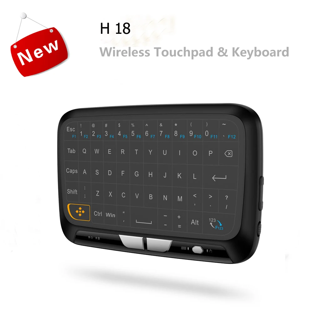 H18 H18 Plus 2,4 ГГц Беспроводная Мини Клавиатура Тачпад с функцией подсветки Air mouse Game H18+ клавиатуры для Smart T - Цвет: H18