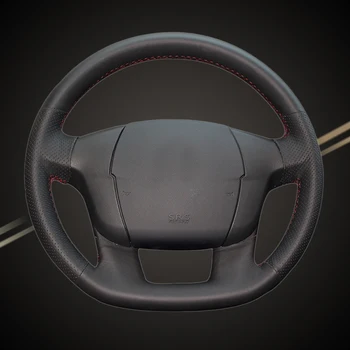 

Car Braid On The Steering Wheel Cover for Citroen C4 C4L DIY Auto Braiding Wheel Covers Interior Accessories Car-styling