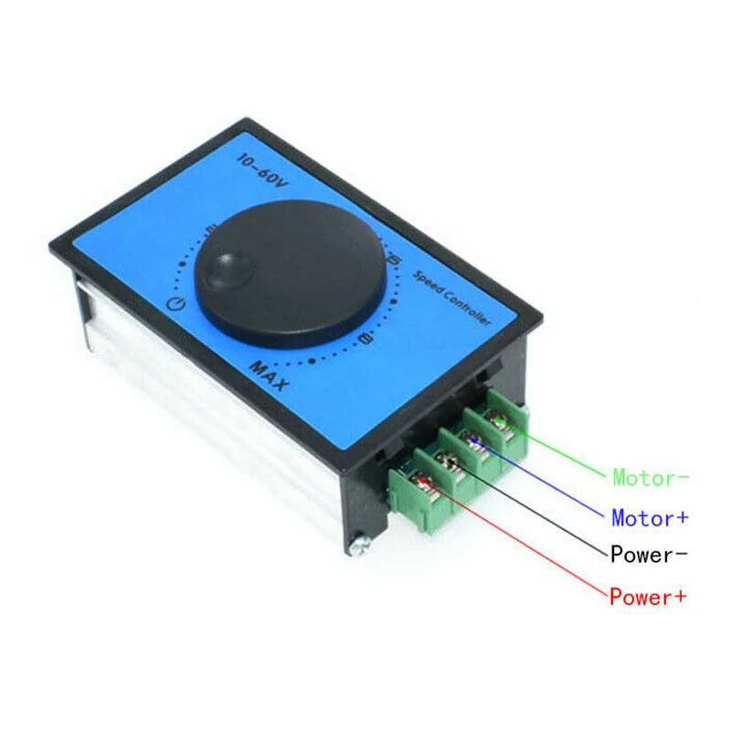 DC 10-60V 12V 18V 24V 48V 20A PWM контроллер скорости двигателя постоянного тока плавный пусковой переключатель