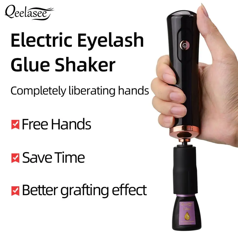 

Qeelasee Eyelash Glue Shaker Electric Wake-up Device for Eyelash Glue Makeup Tool Fast and Efficient Releasing Hands