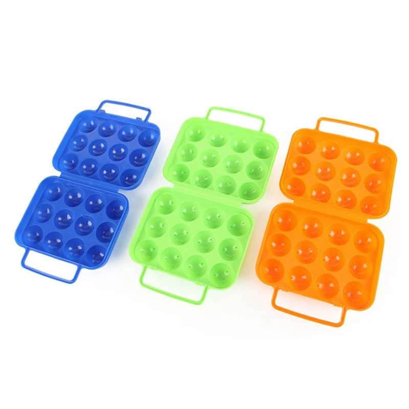 Portable Household Egg Box keep Egg fresh Storage Box For kitchen Camping Storage Boxes Prevent Eggs Shattering