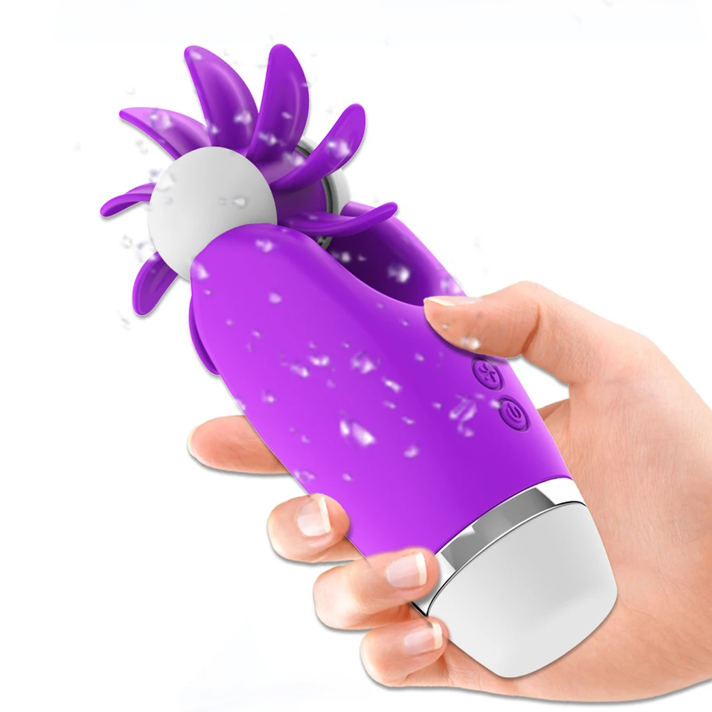 360 Rotation Wheel with Tongues Massager Lick Body Nipples Simulation Tongue Massager for Women
