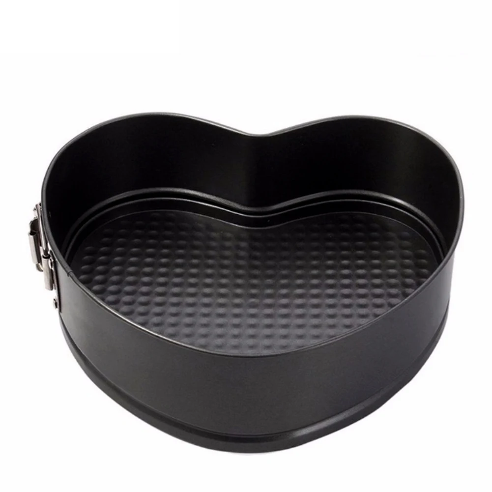 3 Pcs/Set Non-Stick Springform Cake Pan Metal Baking Cake Mold With  Removable Bottom Round Heart Square Shapes Bakeware Pan