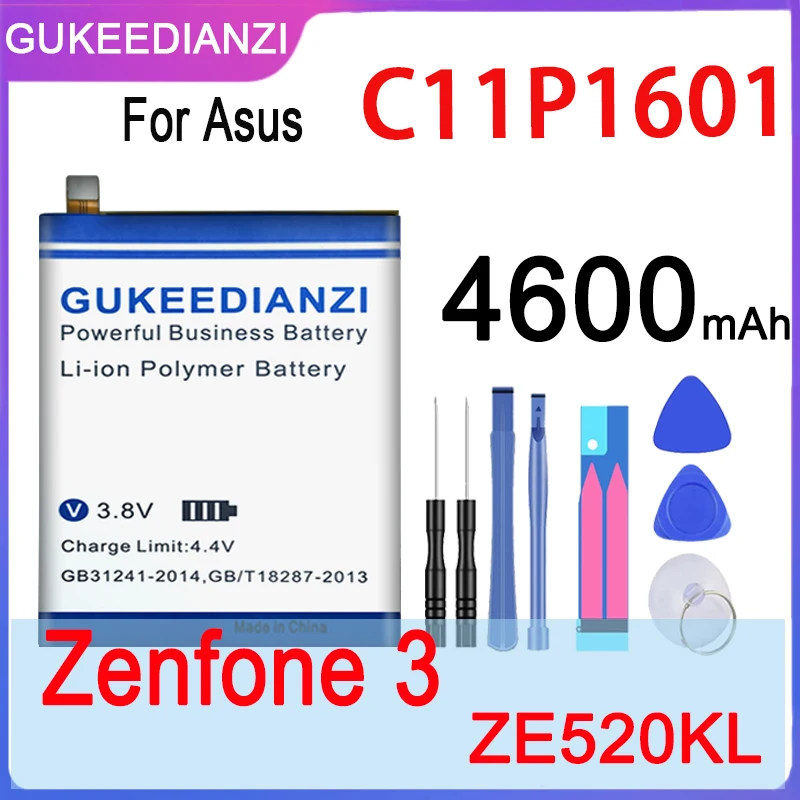 Аккумулятор большой емкости C11P1601 4600 мАч для ASUS ZENFONE 3 ZENFONE3 ZE520KL Z017DA ZenFone live ZB501KL A007 |