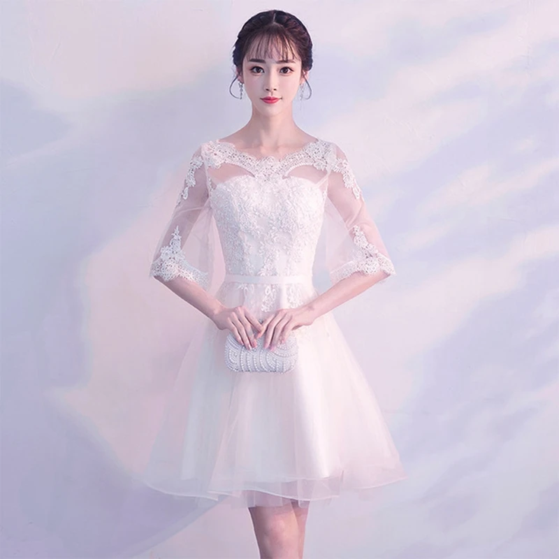 Белое Кружевное женское платье Cheongsam азиатское свадебное вечернее платье с вырезом и круглым вырезом длинное платье Qipao платье из сетчатой ткани для выпускного вечера
