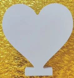 White Wooden Letters Alphabet for Decorative, DIY, and Personalized Projects (HEART)