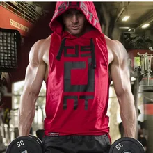 Западный стиль, толстовка, спортивный жилет без рукавов, мужской жилет с капюшоном для фитнеса, дышащий жилет