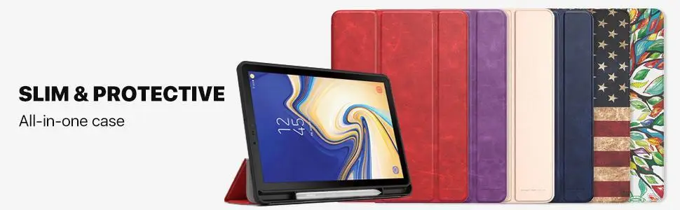 Чехол MoKo для samsung Galaxy Tab S4 10,5 с держателем для ручки S, Ультратонкий чехол-подставка из мягкого ТПУ с функцией автоматического пробуждения/сна