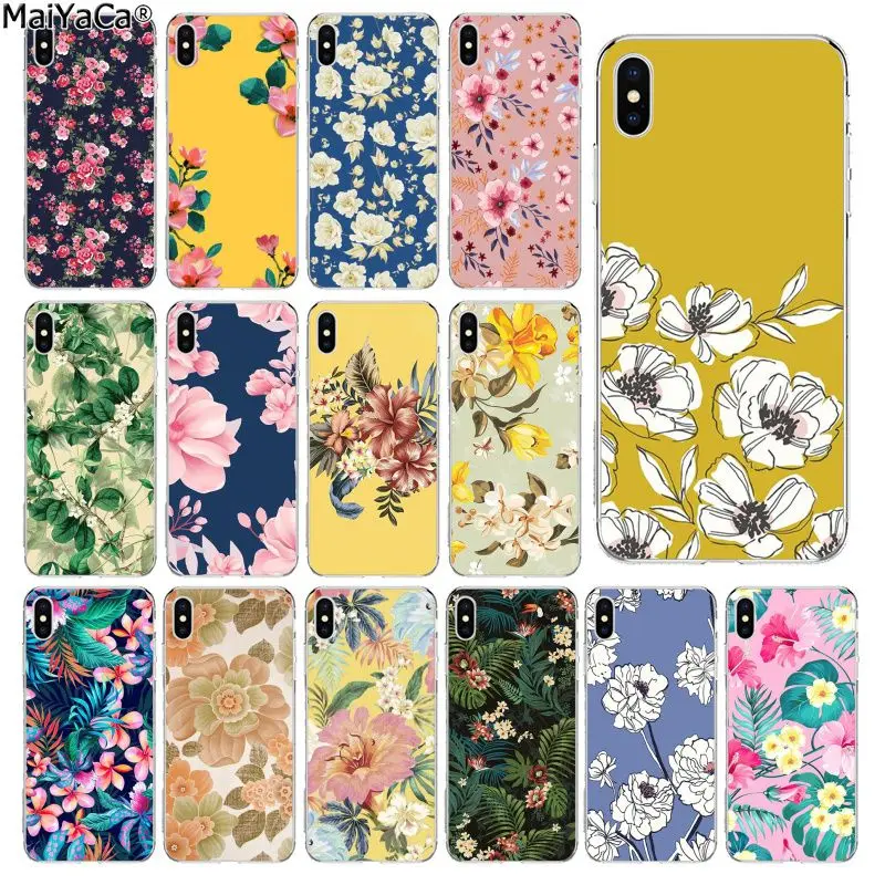 Чехол для телефона MaiYaCa в стиле ретро с цветами чехол iPhone 11 pro XS MAX 8 7 6 6S Plus X 5 5S SE XR |