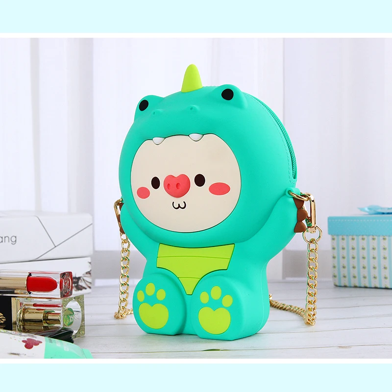 Kopen Q OOM Persoonlijkheid Cartoon Design Mode Siliconen Messenger Bag Mini Messenger Bag Dames Chain Purse Dames Schoudertas Gift