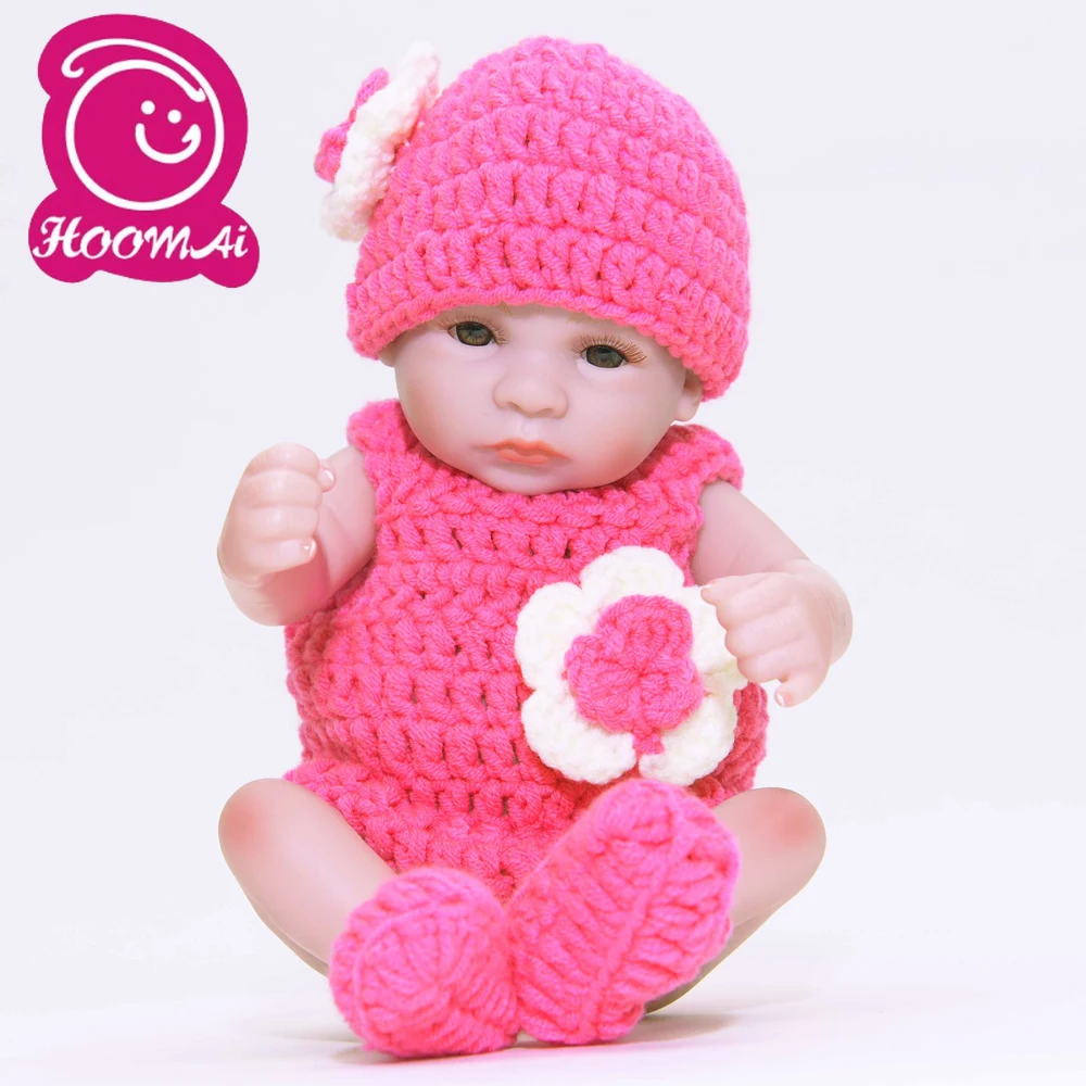 

Tiny Lovely Doll Lifelike Bebe Reborn Baby Dolls 10" 25CM Full Silicone Vinyl Newborn Babies Toy Kids Birthday Christmas Gifts