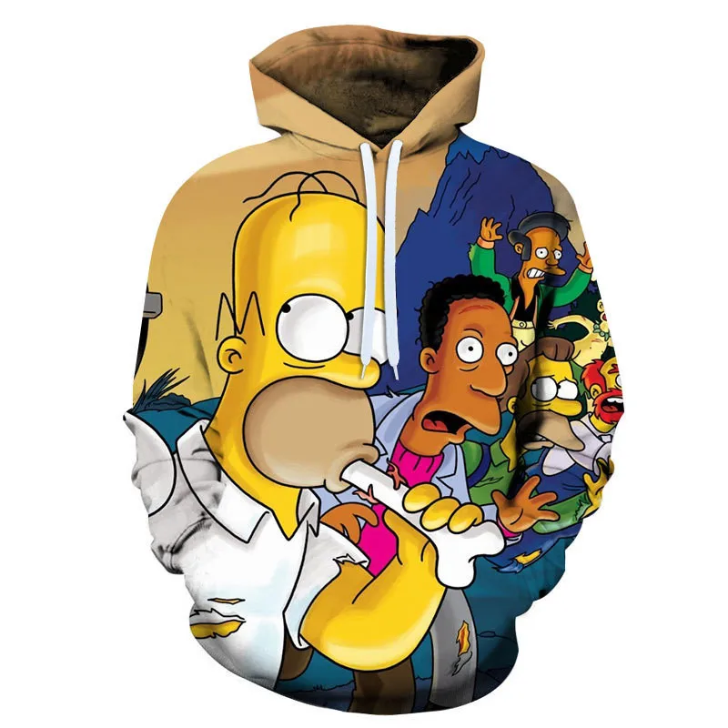 Новинка, Симпсон, 3D принт, мужские и женские толстовки, 6XL, толстовки, качественная куртка с капюшоном, новинка, уличная мода, Повседневный пуловер - Цвет: as shown the picture