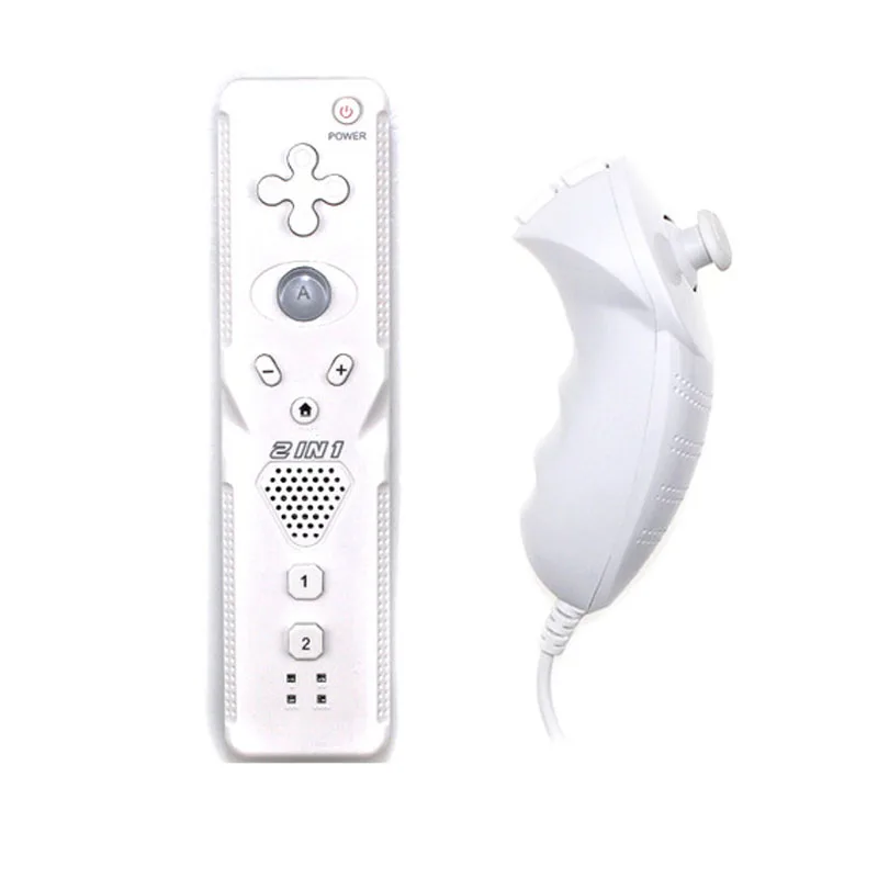 2in1 Nunchuck  with Motion Plus For Nintend Wii Game Remote Controller Joystick 