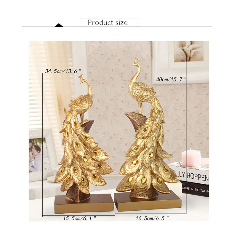 Home Decoration Peacock Jewelry Gold Peacock Mini Statue Resin Desktop Crafts Home Decoration Accessories Business Gifts Home Decoration Peacock Jewelry Gold Peacock Mini Statue Resin Desktop Crafts Home Decoration Accessories Business Gifts