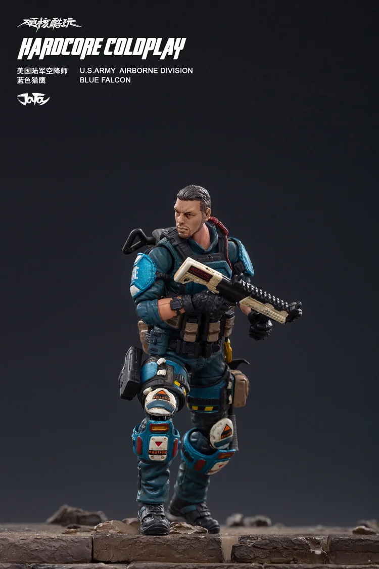 Новинка 1/18, JOYTOY, фигурка, высокая имитация, кукла, США, армия, дивизия ВДВ, голубой Сокол, солдат, фигурка, модель игрушка для мальчиков