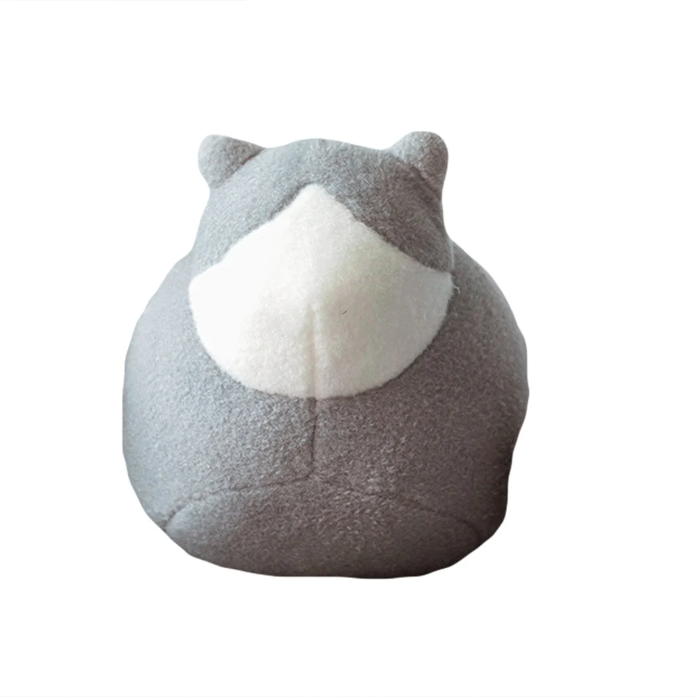 Kawaii Плюшевые безликие Кошки Мягкая кукла диван стул Декор дети девочки игрушка подарок - Цвет: Grey