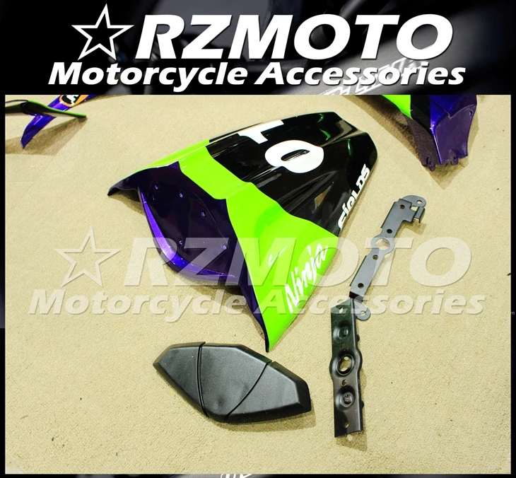 4 подарки ABS Обтекатели комплект подходит для kawasaki Ninja ZX-10R 2011 2012 2013 10R, возрастом 11, 12, 13, 14, 15, корпус пурпурного цвета в комплекте; вечерний комплект из зеленых