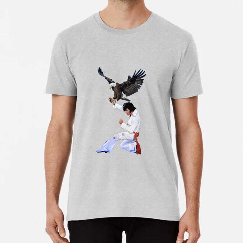 Elvis Hunts/футболка с орлом elvis Eagle Ретро стиль crappy craptastic zandozan zando zan falconry охота |