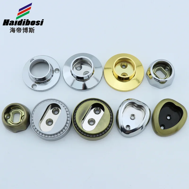 

Flange Base Thick yi guan zuo Wardrobe Hanging Heart Shape Rod Flange Base Tube Rod Bracket Holder Household Hardware Accessorie