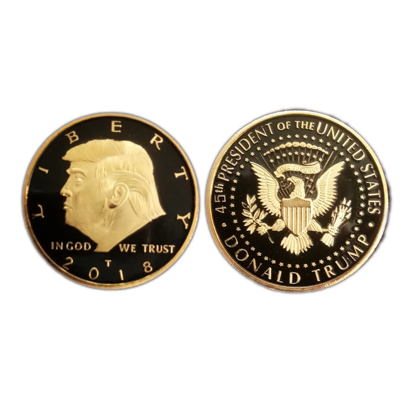 "Liberty In God We Trust 2018" Monete Decorative Da Collezione Us Donald Trump Gold Commemorative Coin