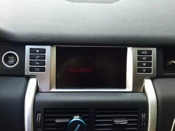 

Matt ABS Chrome plastics Interior Middle Console Centre Navigation Frame Cover Trim For Land Rover Discovery Sport 201515 2016