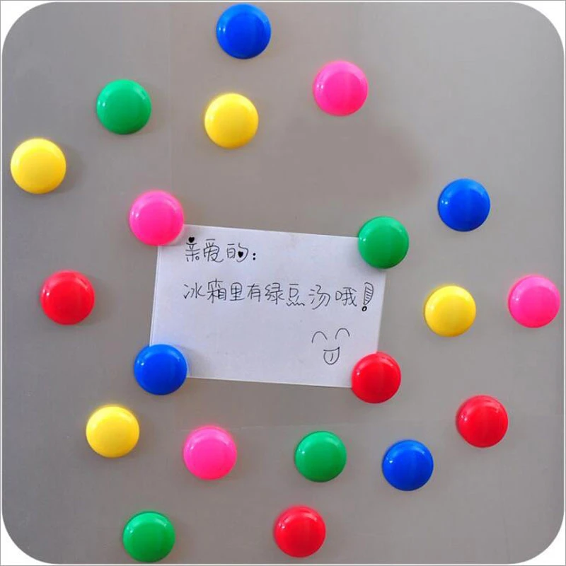 

2Pcs Multifunction Color Fridge Magnets Whiteboard Magnets For Refrigerators Message Sticker Magnes na lodowke Household Decor