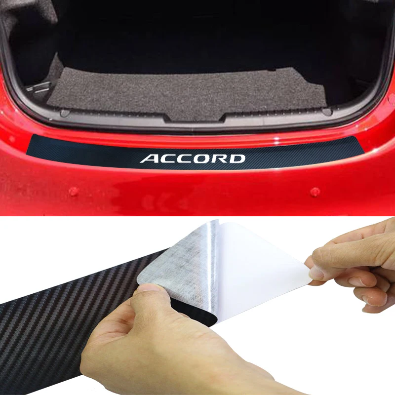 Автомобильный багажник бампер защитная накладка для Honda ACCORD из искусственной кожи автомобильные аксессуары