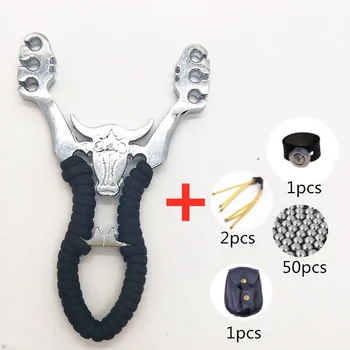 

High precision slingshot alloy slingshot traditional outdoor hunting shooting slingshot shooting professional slingshot bow supp
