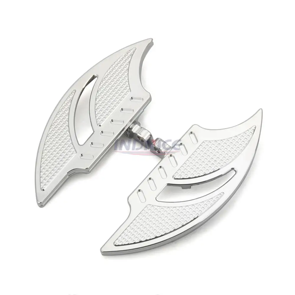 Черный хром пассажирский Tomahawk Напольная доска подножки для Harley Touring Dyna XL