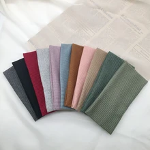 Casual faixa de cabelo feminino faixa larga cor sólida estiramento malha hairband algodão bandana elástico acessórios para o cabelo