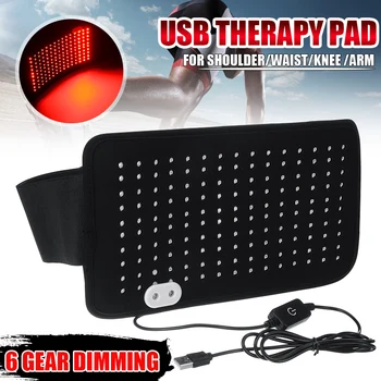 

Knee LED Light Therapy Pads Arm Support Thermal Heat Therapy Wrap Hot Compress Knee Massager for Cramps Pain Relief