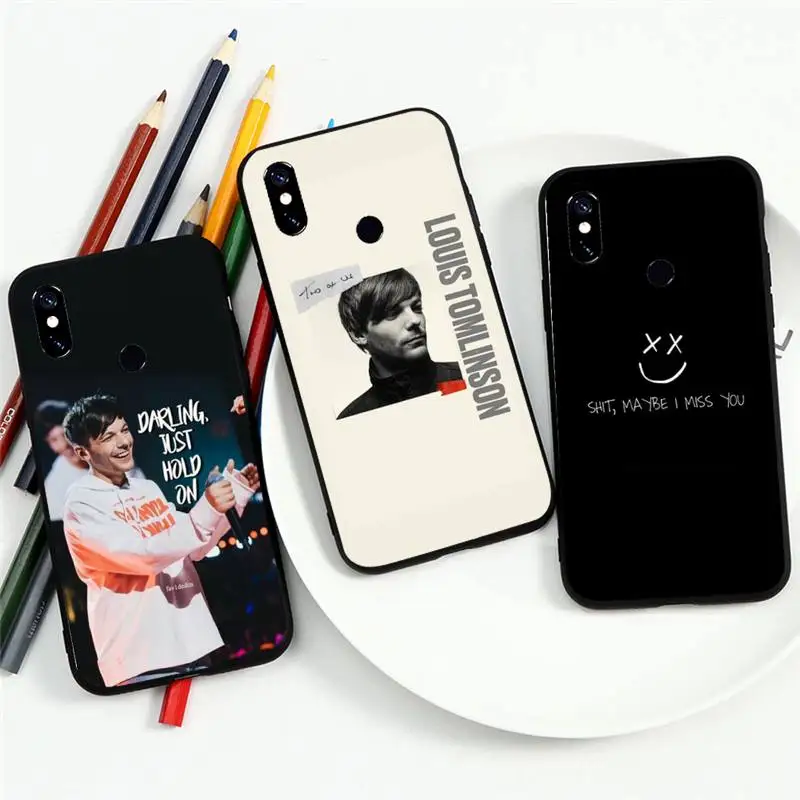 

One Direction Louis Tomlinson band cover funda coque Phone Case For Xiaomi Redmi note 7 8 9 t k30 max3 9 s 10 pro lite