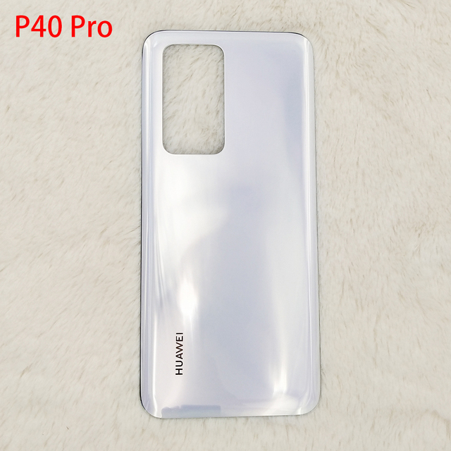 Huawei P40 Pro/P40 Glass Back Battery Cover Rear Door Housing Case For Huawei P40pro P 40 Repair Panel Part With Logo