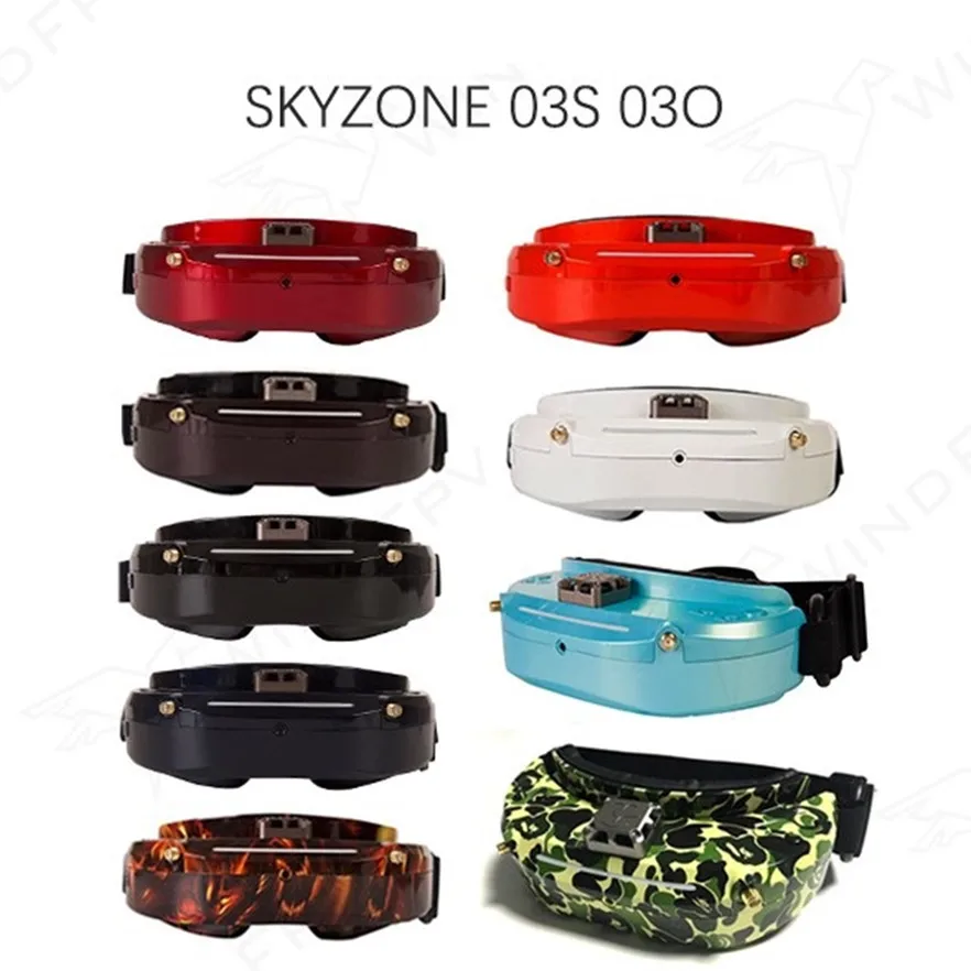 Skyzone SKY02X/SKY02C/SKY03O/SKY03S O светодиодный 5,8 ГГц 48CH разнообразие FPV очки поддержка OSD DVR HDMI с головным трекером вентилятор светодиодный