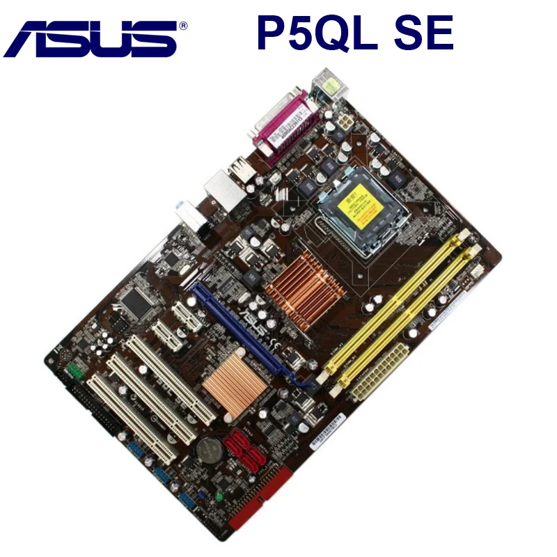 Socket LGA 775 ASUS P5QL SE материнская плата DDR2 8 Гб Intel P43 оригинальная б/у P5QL SE настольная материнская плата Q8200 Q8300 ATX UEFI BIOS