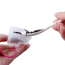 200 шт./лот силиконовый чайный мешок-сито Форма Чай Inf использовать r фильтр Diff использовать r Кухня использовать чай мешок случайный цвет