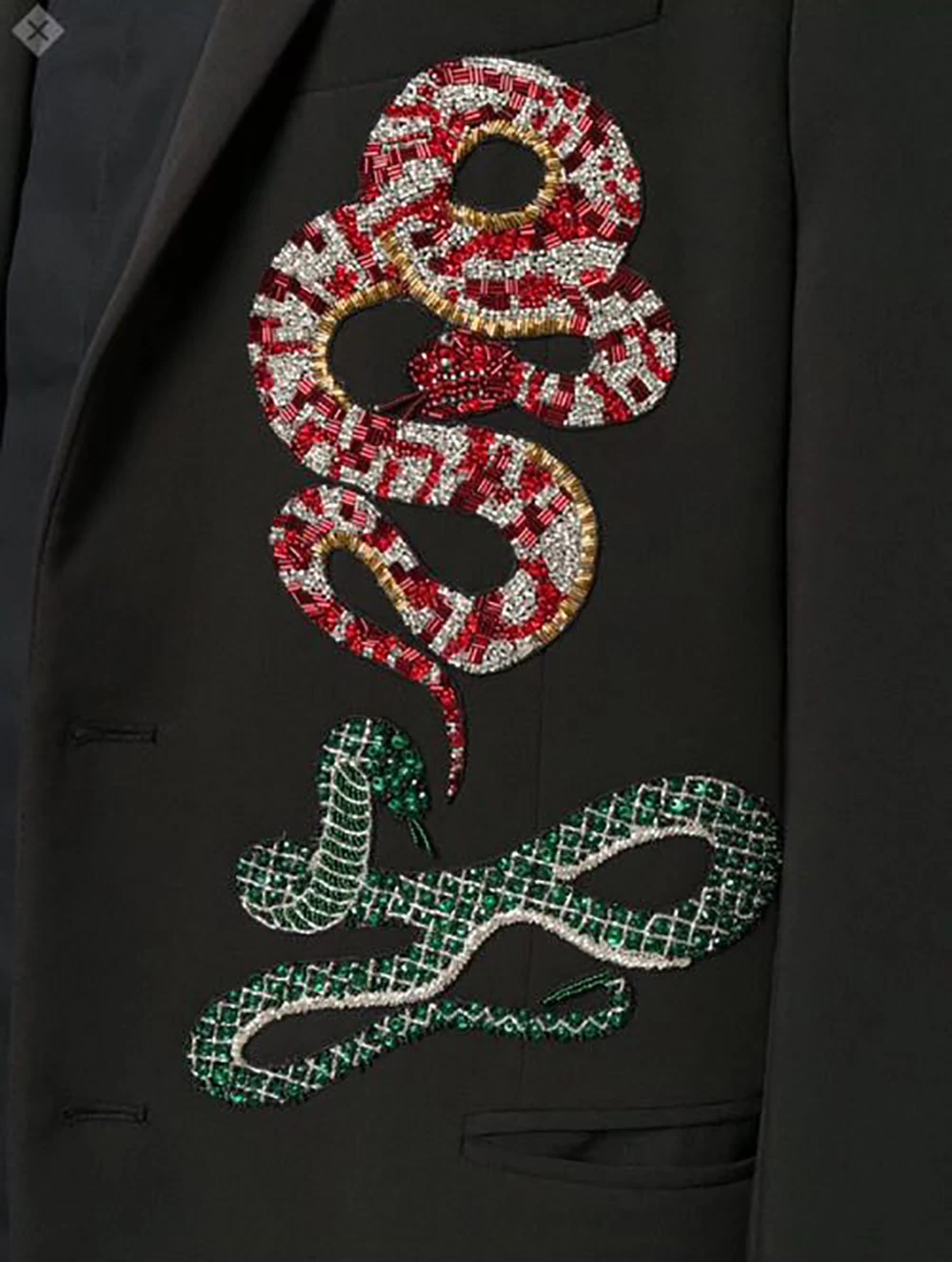 Patches Applique Beaded Snake | Jacket Patch Snake | Applique Snake ...