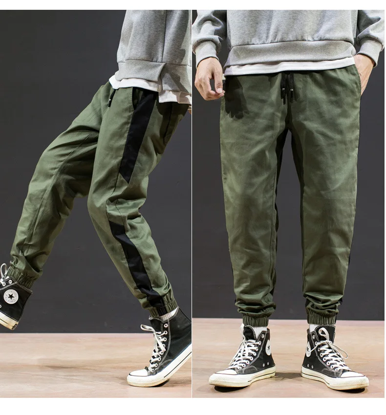 Autumn New Style Loose Casual Ankle Banded Pants Popular Brand Large Size Capri Pants Sub-Men's Korean-style Trend Pure Cot