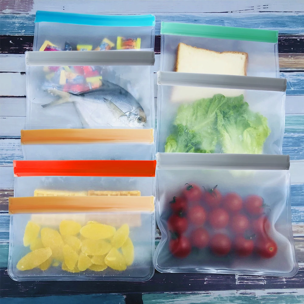 5 шт вакуумная Герметичная сумка для хранения продуктов многоразовая