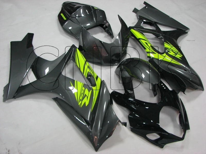 GSX R 1000 2007 боди GSXR1000 2008 черный серый зеленый наборы обтекателей R1000 K7 Abs