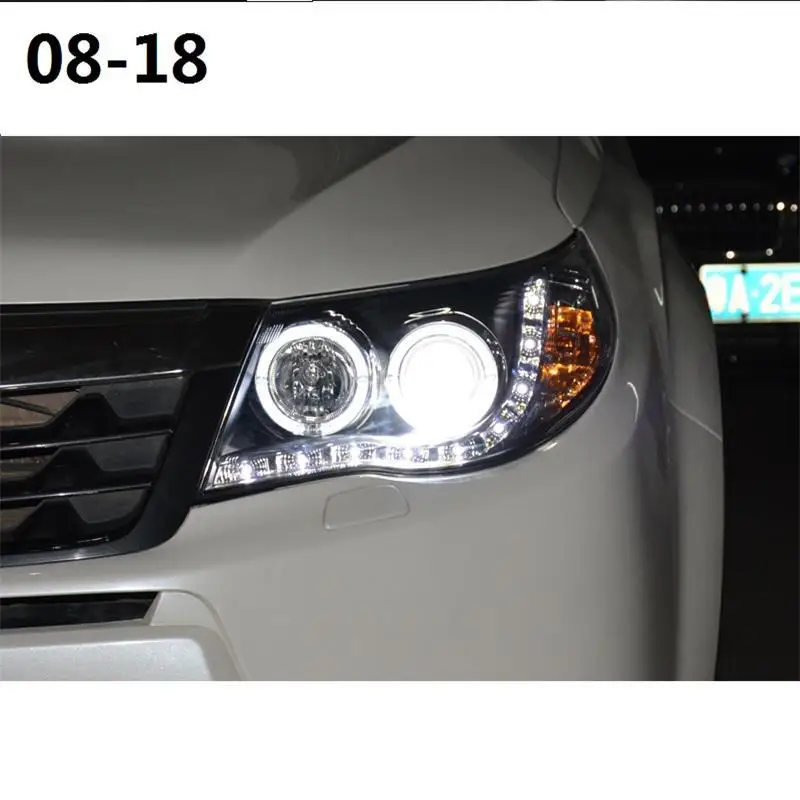 Para Авто сборка Cob ходовые огни наружные светодиодные Автомобильные фары 08 09 10 11 12 для Subaru Forester