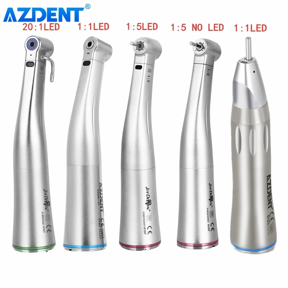 AZDENT Dental 1:5 1:1 волоконно-оптический светодиодный наконечник под углом