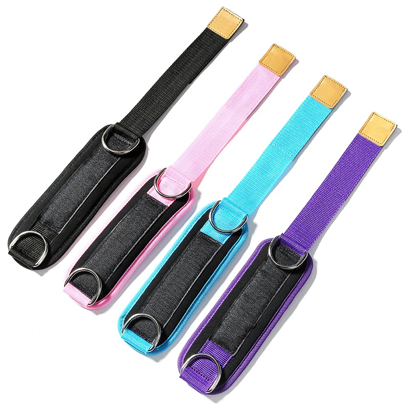 1pc Door Pull Rope Fittings Butt Lift Exercise Elastic Band With Foot Ring Leggings Buckle Ankle Strap Set Yoga Sportswear ZL07